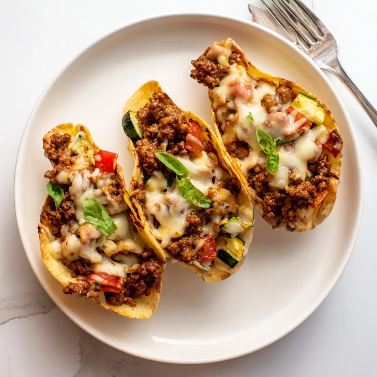 Delectable Lasagne Soup Nacho Boats filled with savory ingredients, ideal for family dinners.