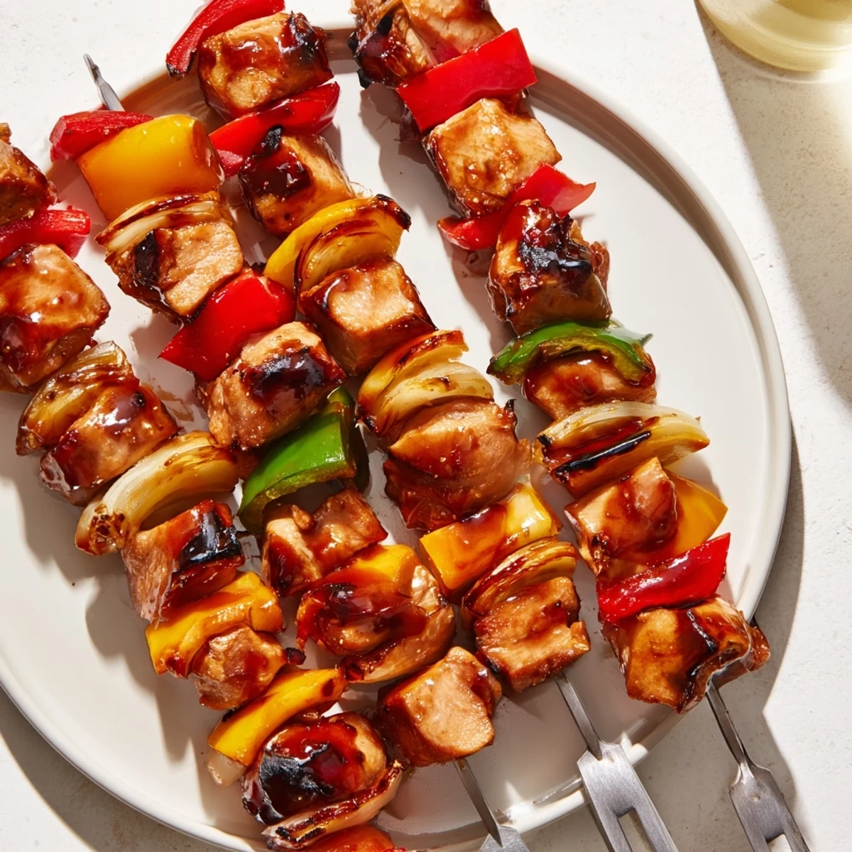 Delicious grilled chicken skewers featuring vegetables, perfect for quick weeknight meals.
