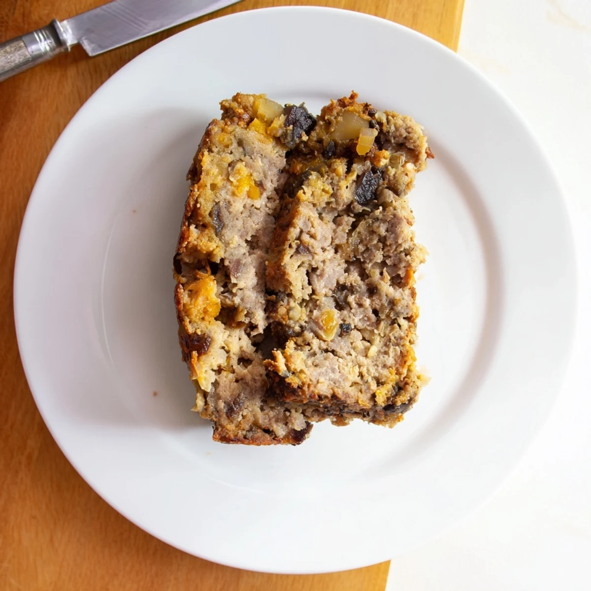 Savory Effortless Stove Top Stuffing Meatloaf Hack, golden brown and ready to serve, a comforting meal.