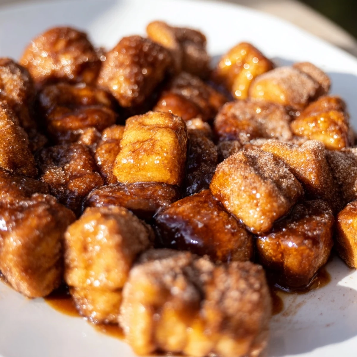 Share this festive Easy Christmas Morning Monkey Bread; pull-apart bread with a golden crust and drizzled glaze.