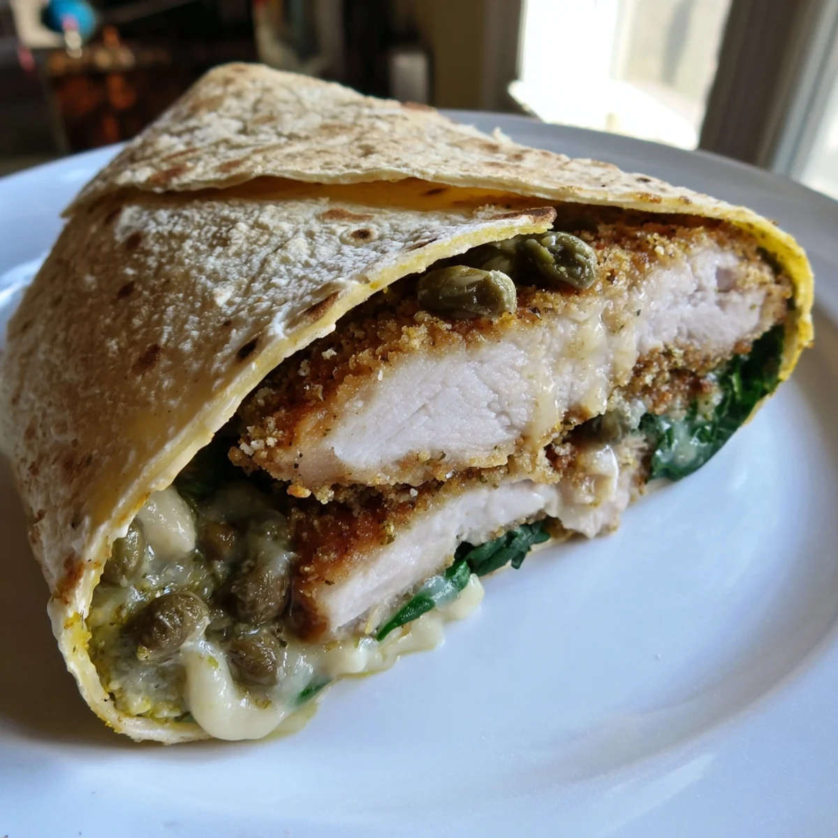 Chicken Piccata Crunch Wrap