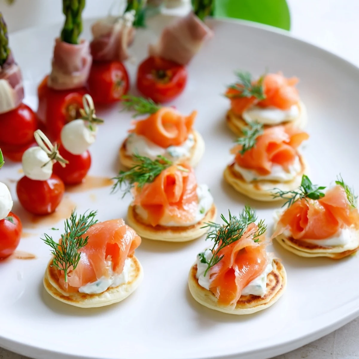 Elegant Magical Moments Happy New Year 2026 Platter, overflowing with savory bites, dips, and sweets, ready to serve.