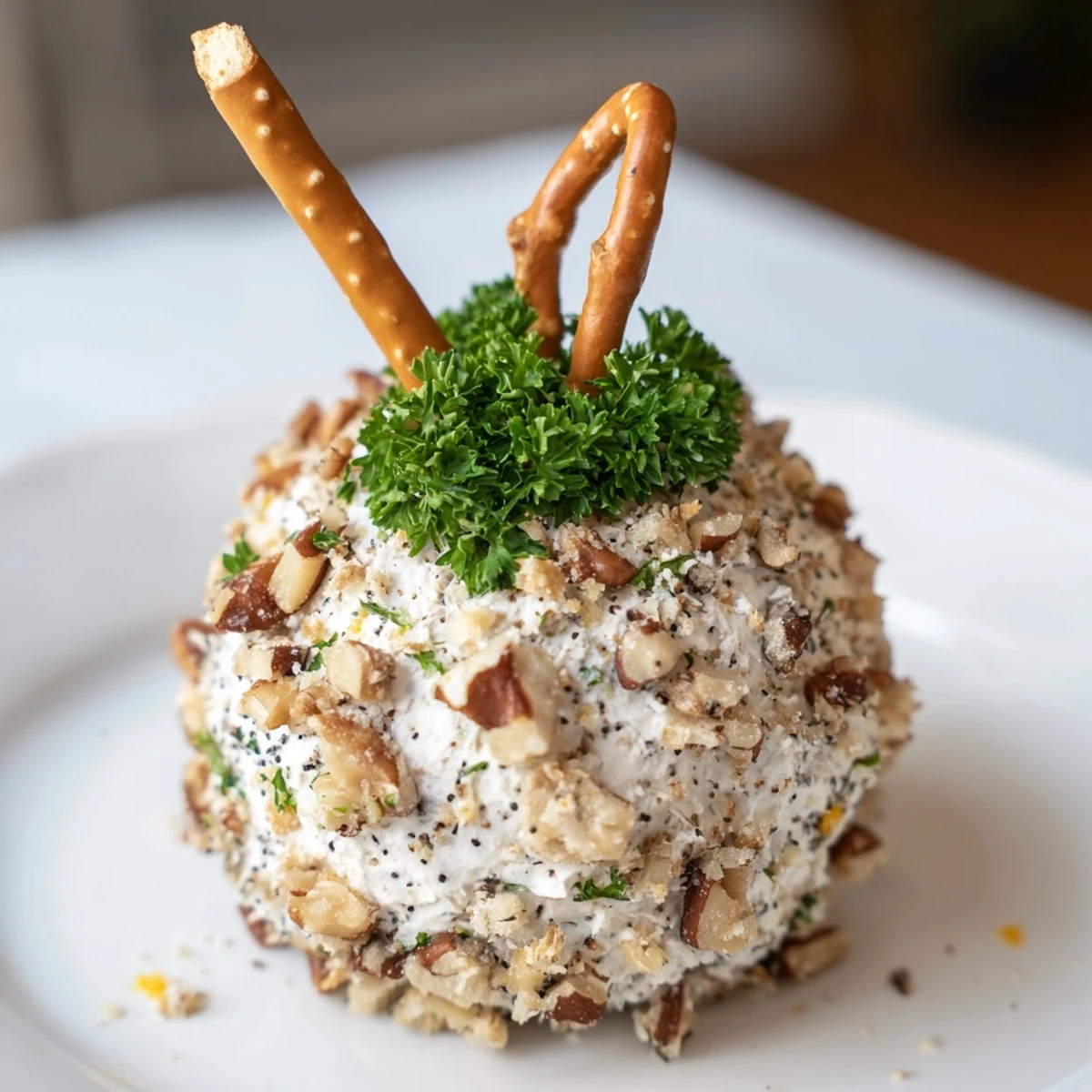 A close-up of delicious Champagne Cork Cheese Balls, perfectly shaped and ready to enjoy.