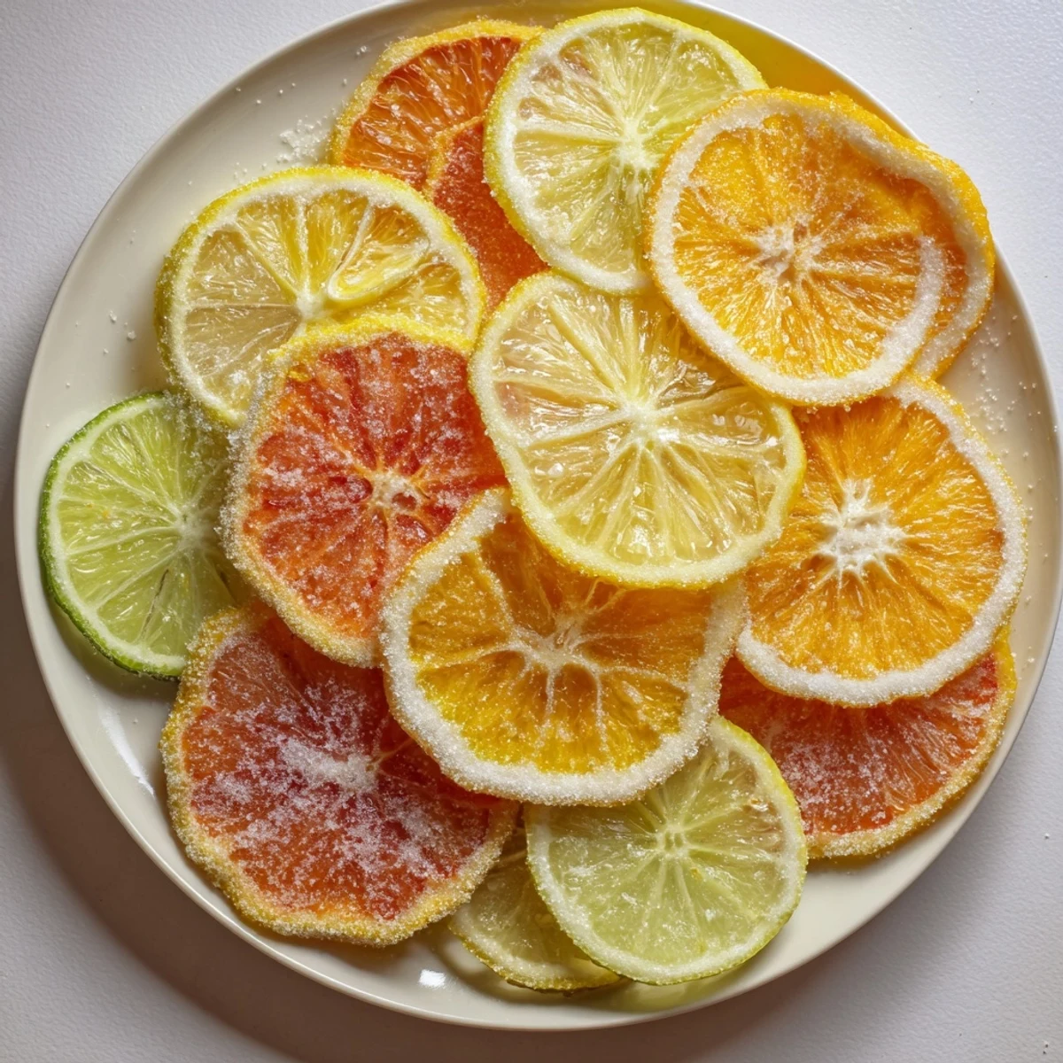Vibrant array of Citrus Slices displayed; perfect, zesty garnishes for mocktails and drinks.