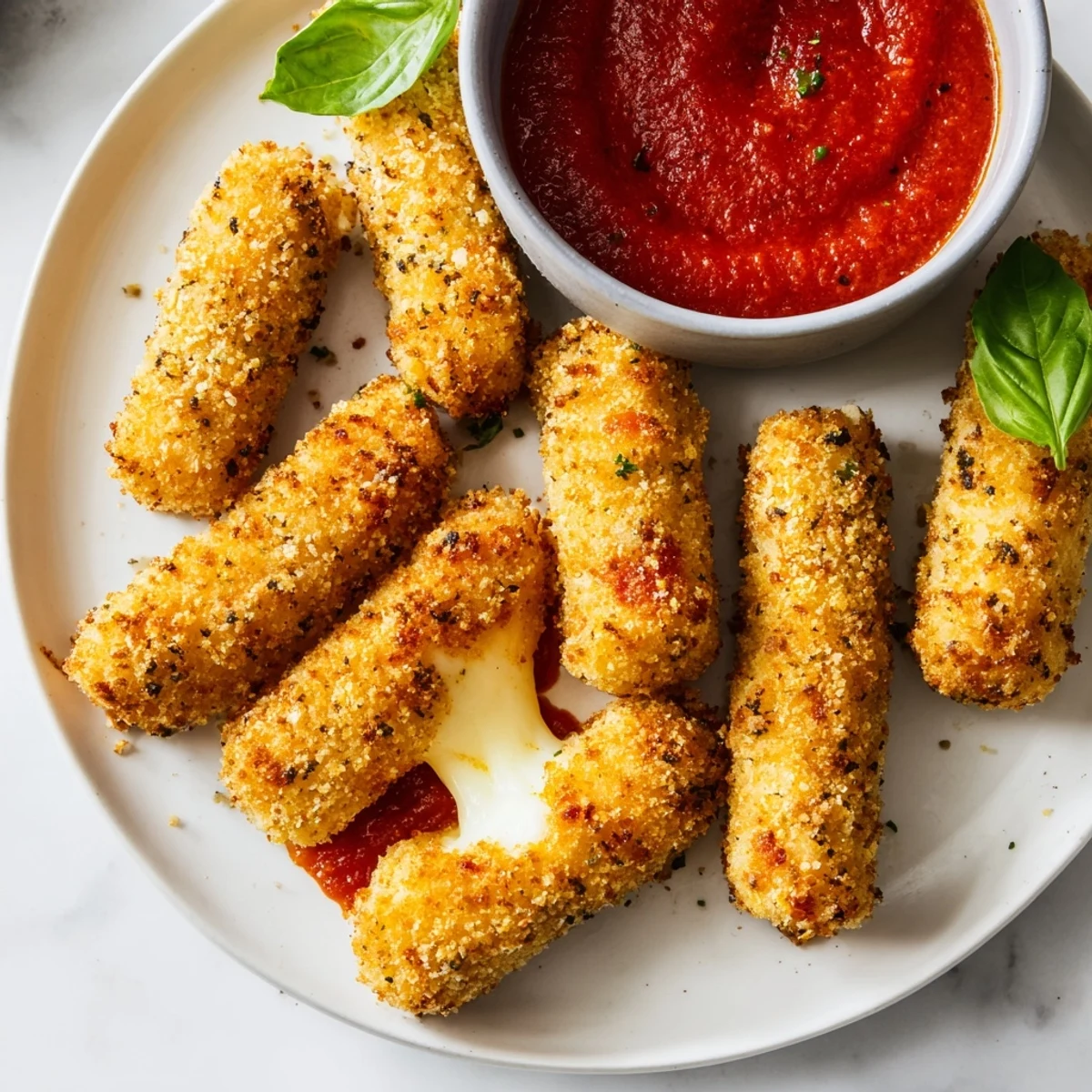 Perfect! Here are three SEO-optimized ALT image texts for the Air Fryer Mozzarella Sticks recipe, each adhering to all your requirements: