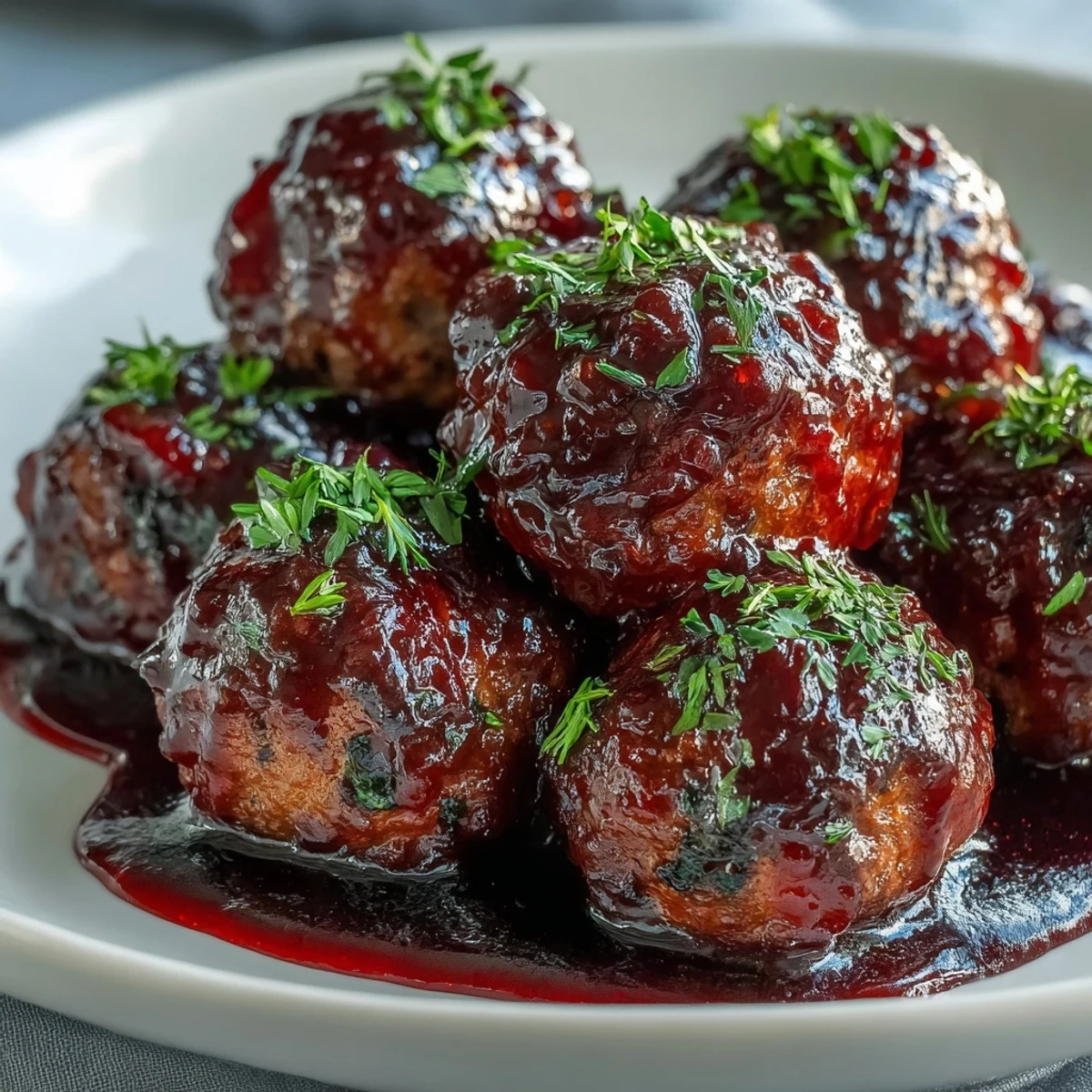 Tender grape jelly and chili sauce meatballs over fluffy rice, ideal for a quick weeknight dinner or game-day snack.