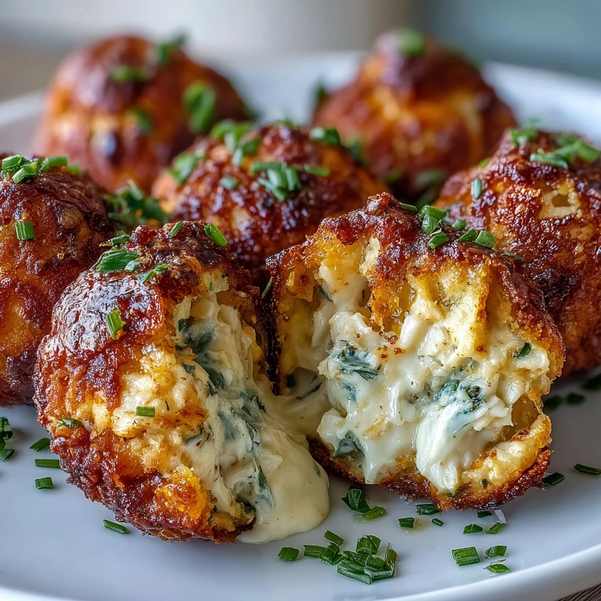 Freshly baked Cajun Crab Poppers with spicy filling, arranged alongside lemon wedges and a creamy dip.