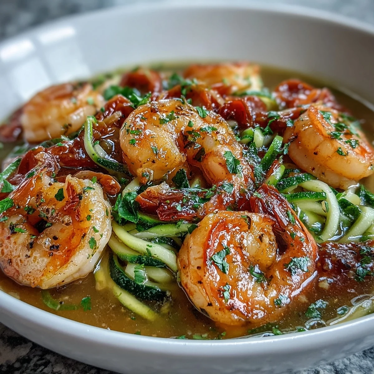 15-Minute Zucchini Shrimp Bowl