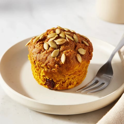 Moist Spicy Japanese Curry Pumpkin Muffins fresh from the oven, perfect for breakfast bites.  