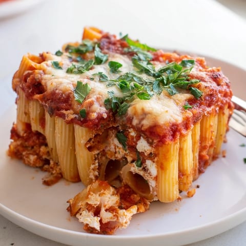 Stunning Honeycomb Pasta Cake filled with ricotta, tomatoes, and melted cheese.  