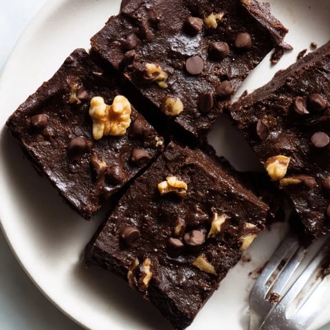 Rich zero-waste brownies made with nut-milk pulp and dark chocolate chips.  