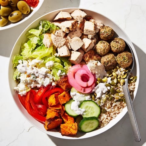 A colorful spread of Build-Your-Own Boards & Bowls with fresh ingredients.  