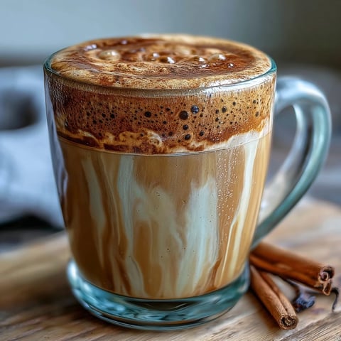 Warm Hojicha Latte with Vanilla Extract steaming in a ceramic mug, topped with delicate foam and a drizzle of maple syrup.
