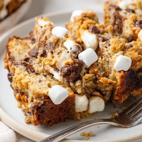 Smores Cinnamon Pretzel Muffin