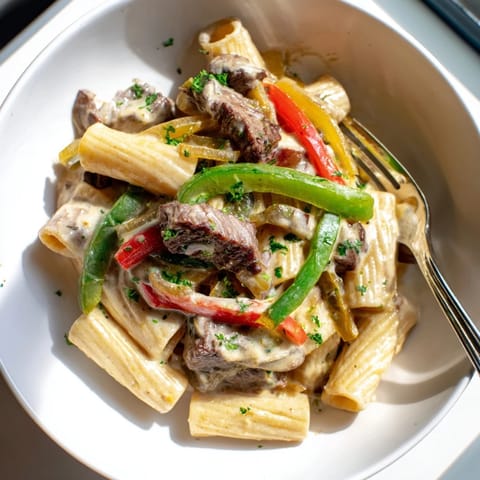 Philly Cheese Steak Pasta