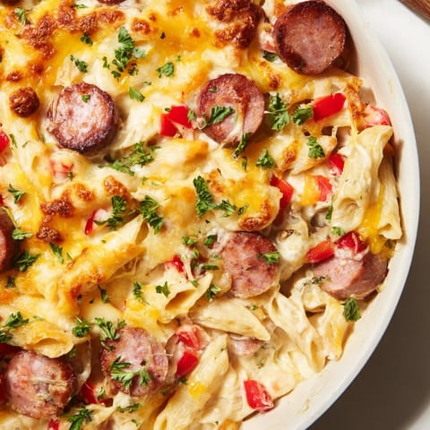 Smoked Sausage Cheddar Pasta