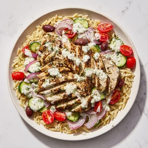 Greek Chicken Gyro Pasta #398
