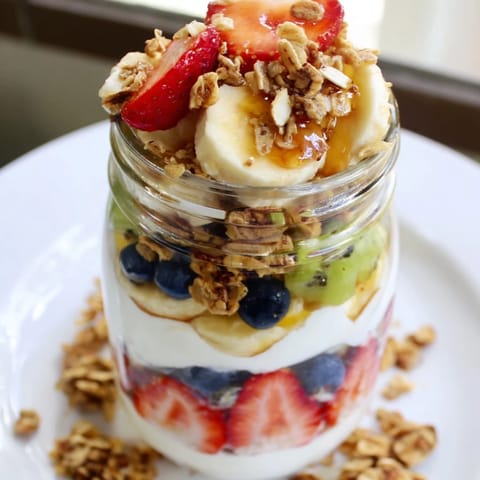 Layered Yogurt Fruit Parfait #407