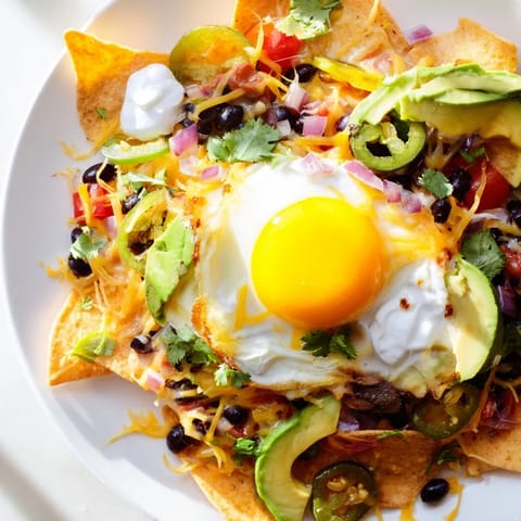 Egg-Topped Breakfast Nachos #408
