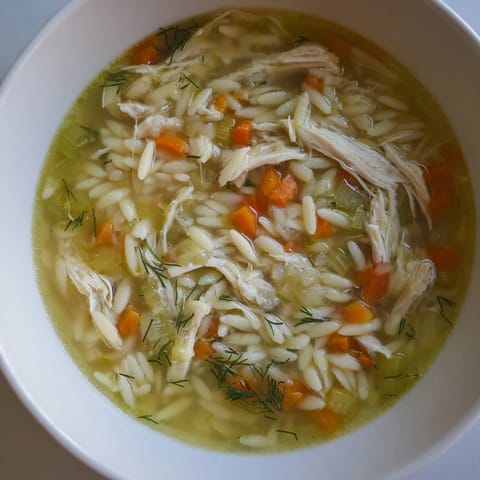 Chicken Lemon Orzo Soup