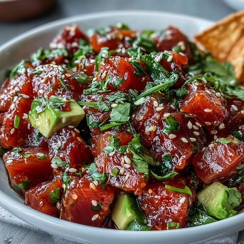 Spicy Tuna Tartare Delight #609