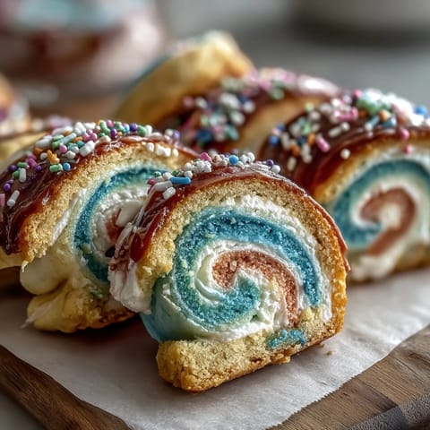 Pastel Swirl Birthday Cookies