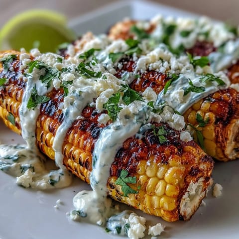 Elote-Style Microwave Corn on the Cob with Cotija cheese, creamy and tangy with chili powder and lime.