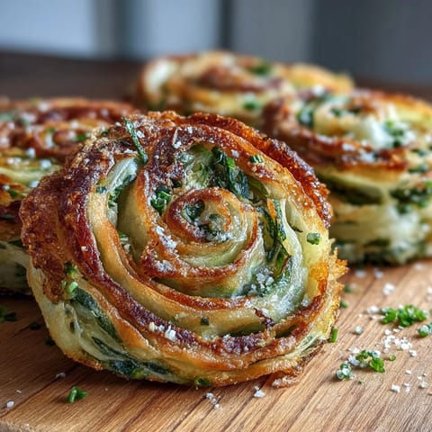 Crispy, flaky spring onion pancakes with golden layers and fragrant scallions.  