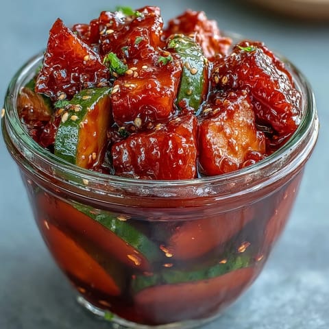 Sweet and spicy Chamoy Pickle Kit in a cup, a trendy viral snack delight.