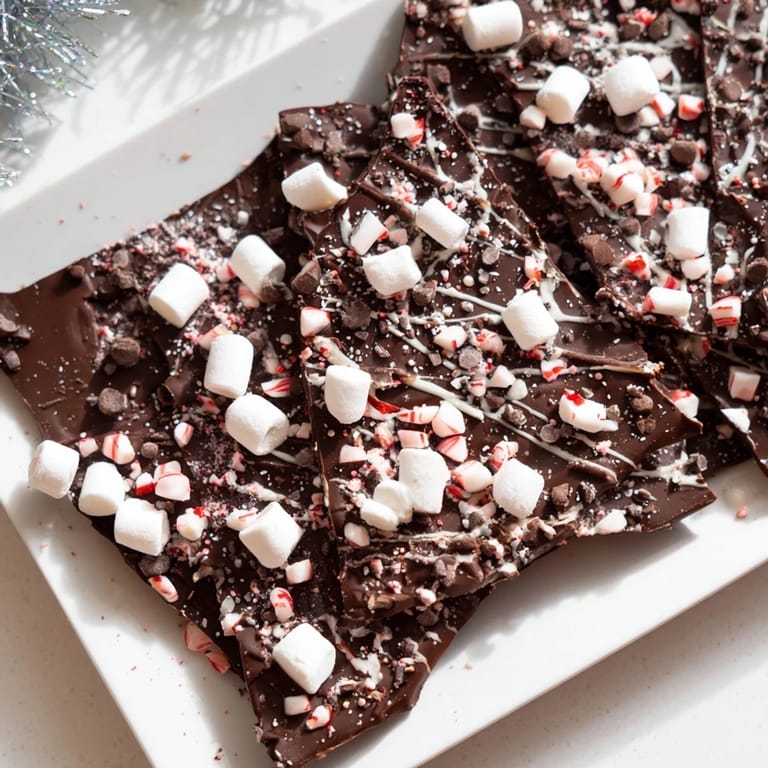 Enjoy the easy-to-make Hot Chocolate Bomb Bark, perfect for a cozy treat or holiday gifts.