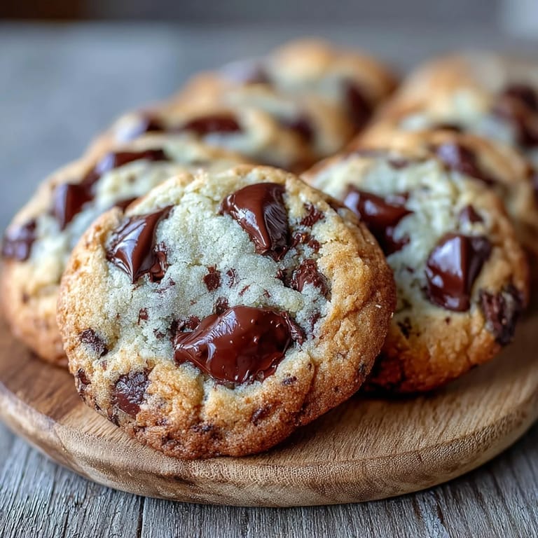 Delicious Yogurt Chocolate Chip Cookies with golden edges, paired with a tall glass of cold milk for dipping.