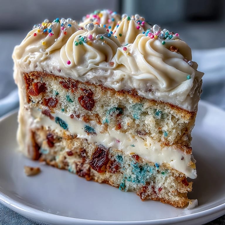 Enjoy bubbly Class of 2026 Confetti Cake, perfect for celebrating.