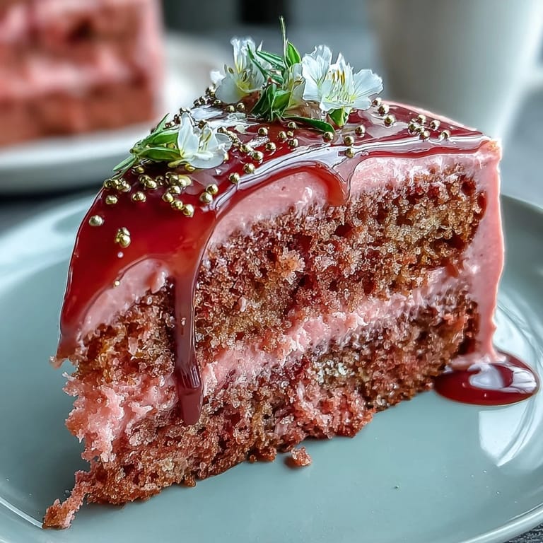 Decadent Bridal Shower Rosé Velvet Cake, perfect for any festive occasion.