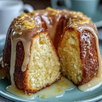 A moist Limoncello pound cake with a glossy lemon glaze, perfect for spring gatherings or afternoon tea.